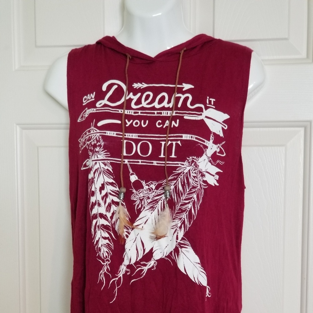 Tree Kisses Hooded Sleeveless Med Shirt